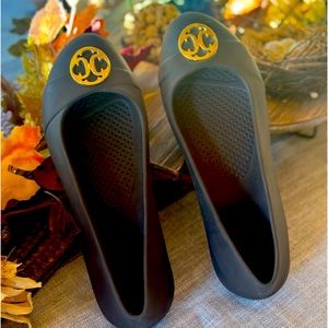 Brown Croc Ballet flats, Size 6, NWT